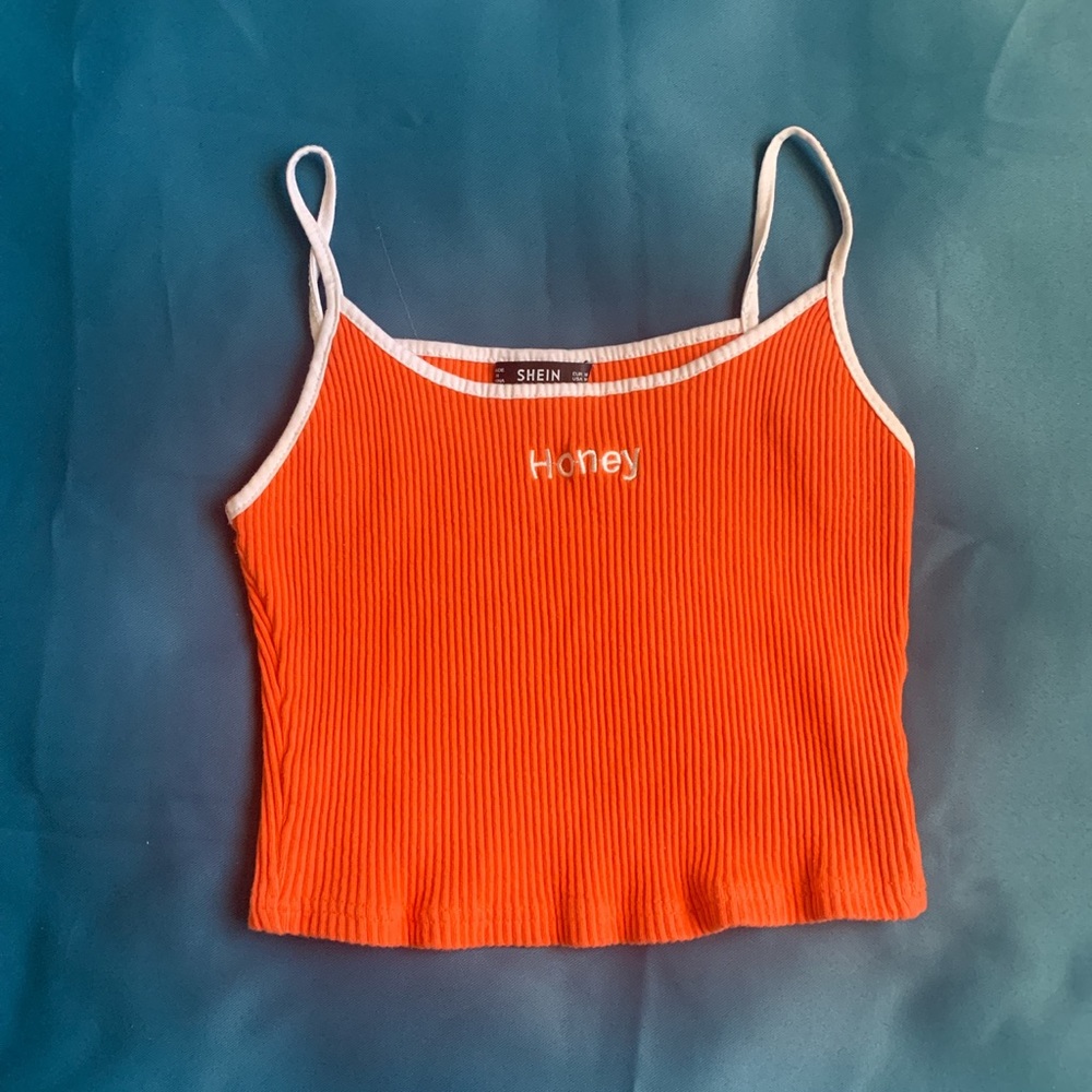 Shein orange honey top 🧡
